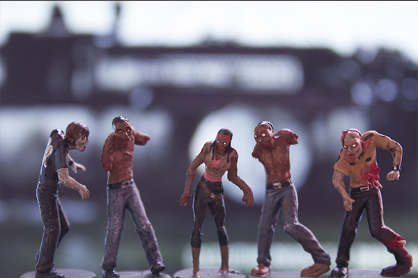figurine zombie 15,the walking dead